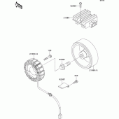Схема вузла: Генератор для Kawasaki ZR750 Zephyr