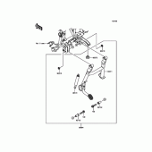 Схема вузла: Аксесуар (CenterBікова підніжка) для Kawasaki KLE250 Versys-X 250 ABS