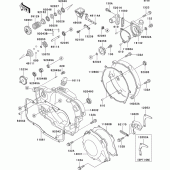 Схема узла: Engine cover(s)(1/2) для Kawasaki KX250/ KX252 KX250