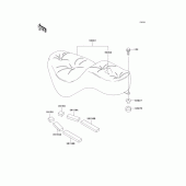 Схема вузла: Сидіння для Kawasaki EN500 Vulcan 500 LTD
