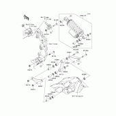 Схема узла: Подвеска/задний амортизатор для Kawasaki ZX1000 Ninja ZX-10R