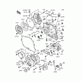 Схема узла: Крышка двигателя для Kawasaki KLX250 D-Tracker