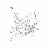 Схема узла: Крепление двигателя для Kawasaki VN1700 VN1700 Voyager ABS