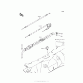 Схема вузла: Троси для Kawasaki ZX1400 Ninja ZX-14R ABS