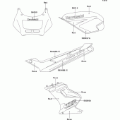 Схема вузла: Decals(red/rose)(ex250-h1/h2) для Kawasaki EX250 ZZR250