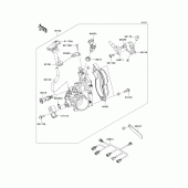 Схема вузла: Throttle для Kawasaki KX250/ KX252 KX250F