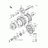 Схема вузла: Зчеплення для Kawasaki ZR750 Z750