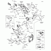 Схема вузла: Cowling Lowers(1/2)(Fgf/fgfa) для Kawasaki ZX636 Ninja ZX-6R ABS KRT Edition