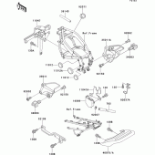 Схема узла: Батарейный отсек для Kawasaki ZX600 ZZ-R600