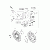 Схема вузла: Front brake(b9f) для Kawasaki KLE650 Versys 650
