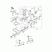 Схема вузла: Передній гальмівний циліндр для Kawasaki ZX600 Ninja ZX-6R