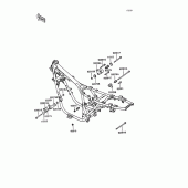 Схема вузла: Frame fitting для Kawasaki ZX400 Z400FII