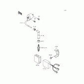 Схема узла: Система зажигания для Kawasaki KLX300R
