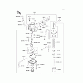 Схема узла: Карбюратор(1/2) для Kawasaki KX100