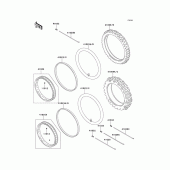 Схема узла: Шины для Kawasaki KMX125