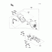 Схема вузла: Tail lamp для Kawasaki KL250 KLR250