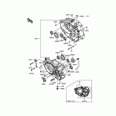 Схема вузла: Картер двигуна для Kawasaki BX250 NINJA 250SL ABS