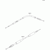 Схема узла: Тросики для Kawasaki KX500