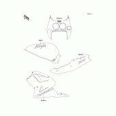 Схема узла: Decals(black)(zx750-l3) для Kawasaki ZX750 Ninja ZX-7