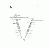 Схема узла: Клапан (s) для Kawasaki ZX1200 Ninja ZX-12R