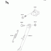 Схема узла: Stand(s) для Kawasaki ZX750 Ninja ZX-7R