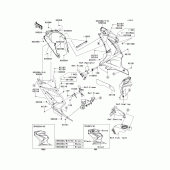 Схема вузла: Нижній обтічник для Kawasaki EX250 Ninja 250R