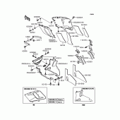 Схема узла: Нижний обтекатель (ZX400-N5/N6) для Kawasaki ZX400 ZZR400