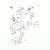 Схема узла: Руль & Пульт управления рулевой для Kawasaki KX450 KX450F