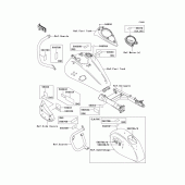 Схема вузла: Інформаційні наклейки для Kawasaki VN1600 Vulcan 1600 Nomad