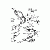 Схема узла: Крепление двигателя для Kawasaki ZX1000 Z1000SX ABS