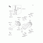 Схема узла: Коленчатый вал для Kawasaki KLE500