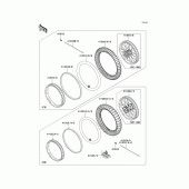 Схема вузла: Шини(1/2) для Kawasaki KX85 KX85-II