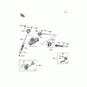 Схема вузла: Кермо & Пульт управління рульовий для Kawasaki ZX1400 Ninja ZX-14R ABS