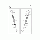 Схема вузла: Клапани для Kawasaki KLX250 KLX250