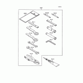 Схема вузла: Owners tools для Kawasaki KL650 KLR650