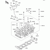 Схема узла: Головка цилиндра для Kawasaki ZG1000 Concours