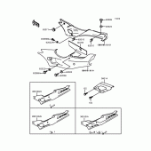 Схема вузла: Side covers (ZX400-L1) для Kawasaki ZX400 ZXR400
