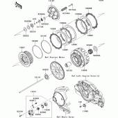 Схема узла: Сцепление для Kawasaki VN1700 VN1700 Classic Tourer ABS