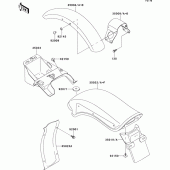 Схема вузла: Крило для Kawasaki VN800 Vulcan 800