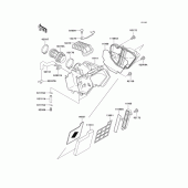 Схема вузла: Повітряний фільтр Kawasaki KL250 KL250 Super Sherpa