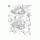 Схема узла: Картер двигателя для Kawasaki ZR400 ZRX-II