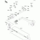 Схема узла: Переключатель передач для Kawasaki ZX750 ZXR750