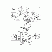 Схема вузла: Поворотники для Kawasaki KL650 KLR650