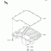 Схема вузла: Oil pan для Kawasaki ZX900 Ninja ZX-9R