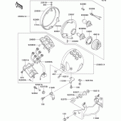 Схема вузла: Headlight(s)(1/2) для Kawasaki EL250 Eliminator 250