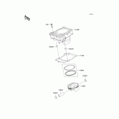 Схема вузла: Циліндр & Поршень для Kawasaki KX250/ KX252 KX250F