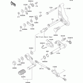 Схема вузла: Перемикач передач для Kawasaki ZG1000 Concours