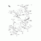 Схема вузла: Saddlebags (Side bag bracket) для Kawasaki VN1700 Vulcan 1700 Voyager