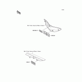 Схема вузла: Інформаційні наклейки для Kawasaki ER500 ER-5