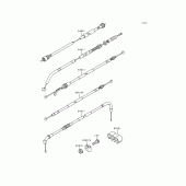 Схема узла: Тросики для Kawasaki KLE500